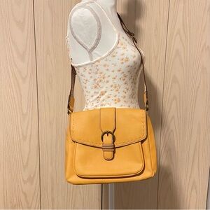 A.n.a. Bag Women’s Small Crossbody Yellow Purse Boho Western Adjustable Strap OS